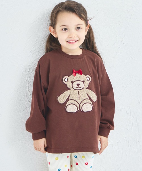 pairmanon（ペアマノン） tシャツ 「綿100%」ガールズ 異素材モチーフ