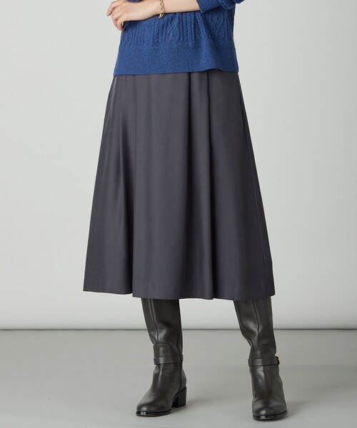 J.PRESS（J.プレス） スカート CUPRAツイル タック スカート