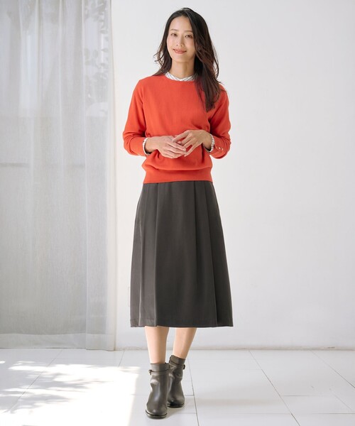 J.PRESS（J.プレス） スカート CUPRAツイル タック スカート