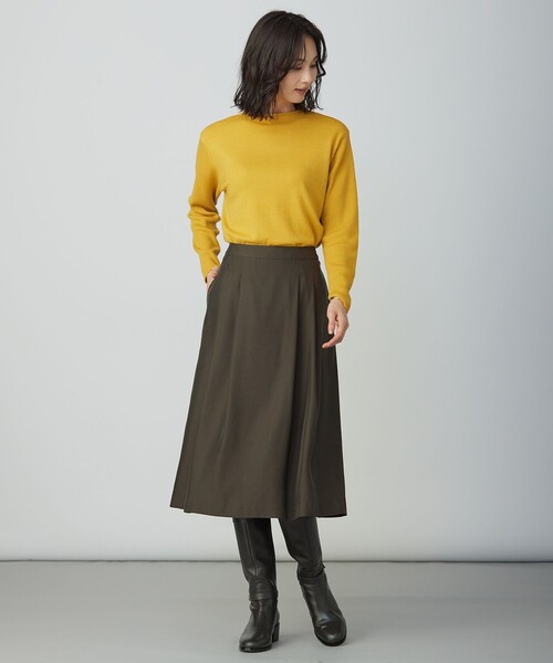 J.PRESS（J.プレス） スカート CUPRAツイル タック スカート