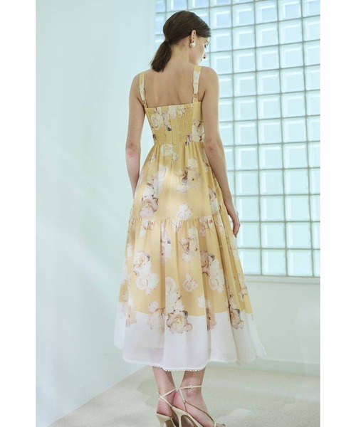 ワンピース Angelique Floral Dress パネルプリントドレスの画像