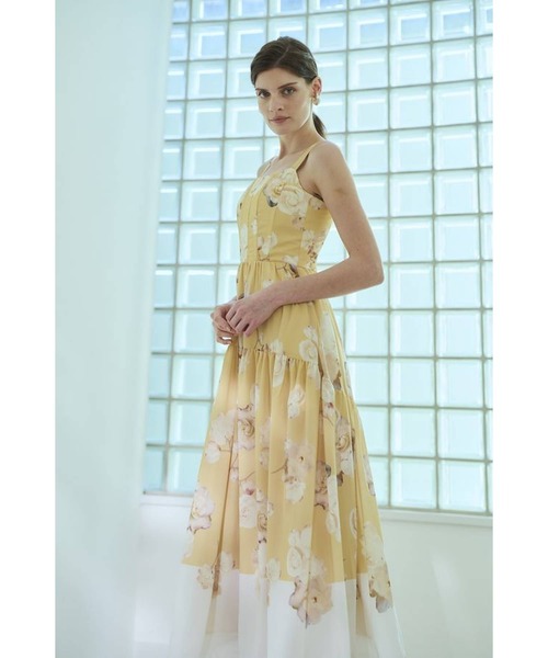 ワンピース Angelique Floral Dress パネルプリントドレスの画像