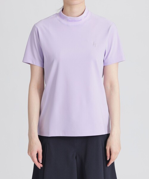 定価22000円の6割引ポールスチュアートゴルフ新品タグ付モックネックTシャツ白 PAUL STUART（ポールスチュアート） ゴルフ 「GOLF」半袖モックネック