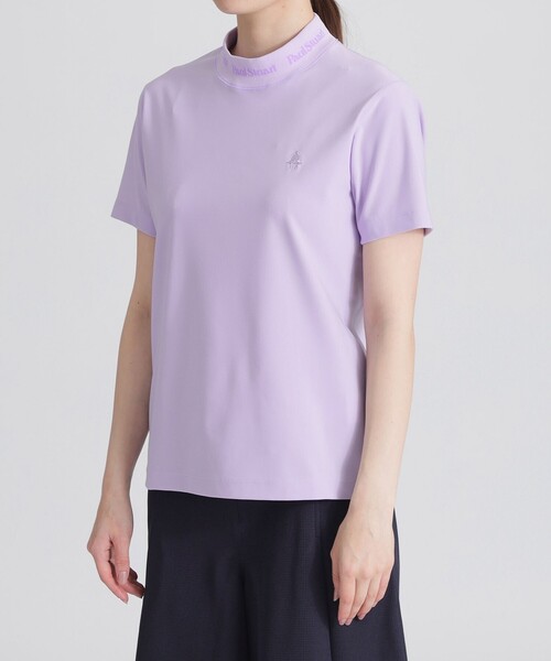 ゴルフ 「GOLF」半袖モックネックＴシャツ レディース_10