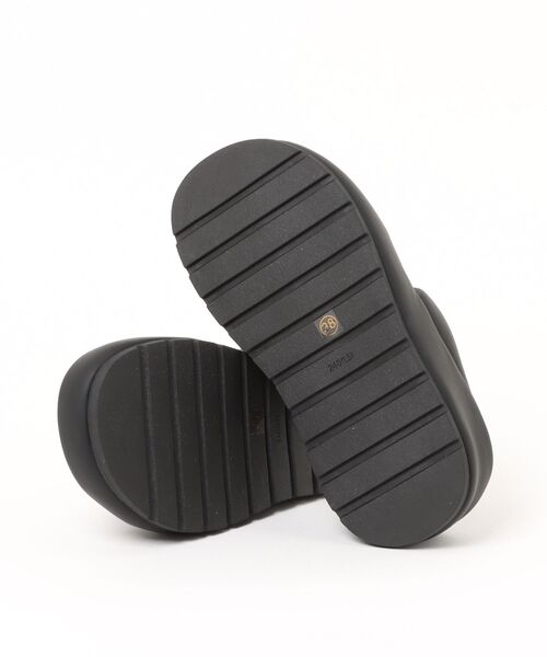 「MOHI」 フラットサンダル 37 ブラック レディース_画像2