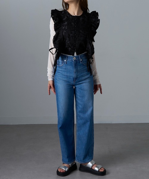 「MOHI」 フラットサンダル 37 ブラック レディース_画像3