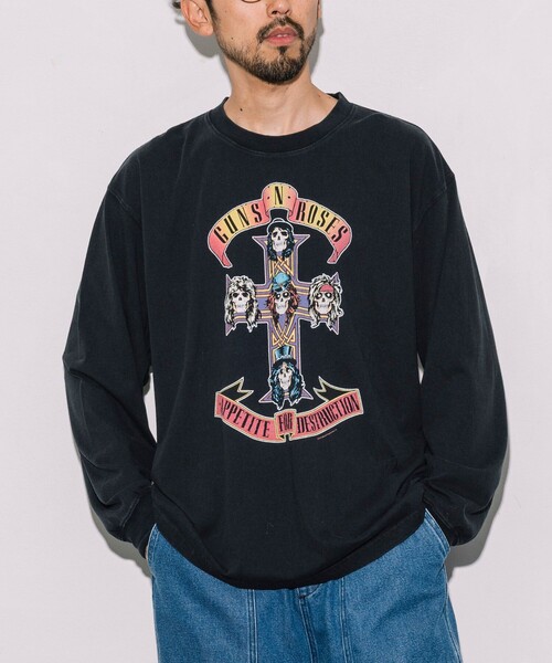 tシャツ 「EXCLUSIVE」GUNS N ROSES ガンズ アンド ローゼス フロントプリント ロングスリーブ Tシャツ メンズ レディース | FREAK'S STORE | 04