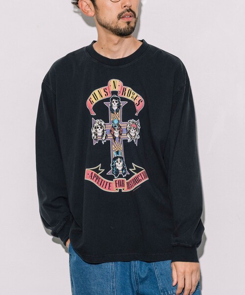 tシャツ 「EXCLUSIVE」GUNS N ROSES ガンズ アンド ローゼス フロントプリント ロングスリーブ Tシャツ メンズ レディース | FREAK'S STORE | 07