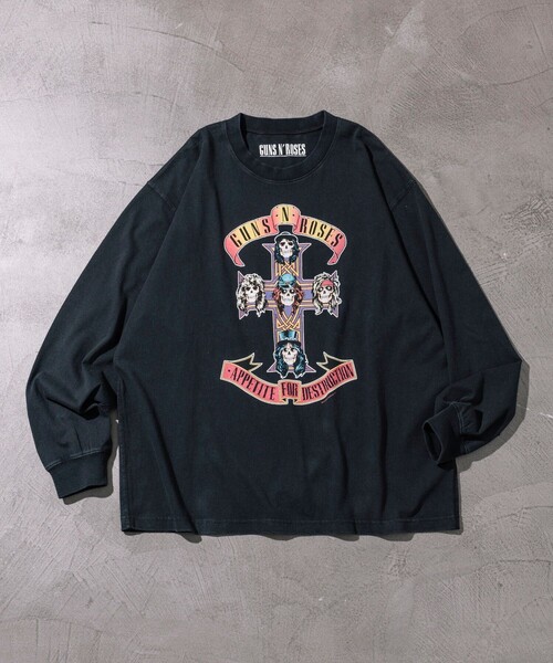 tシャツ 「EXCLUSIVE」GUNS N ROSES ガンズ アンド ローゼス フロントプリント ロングスリーブ Tシャツ メンズ レディース | FREAK'S STORE | 08