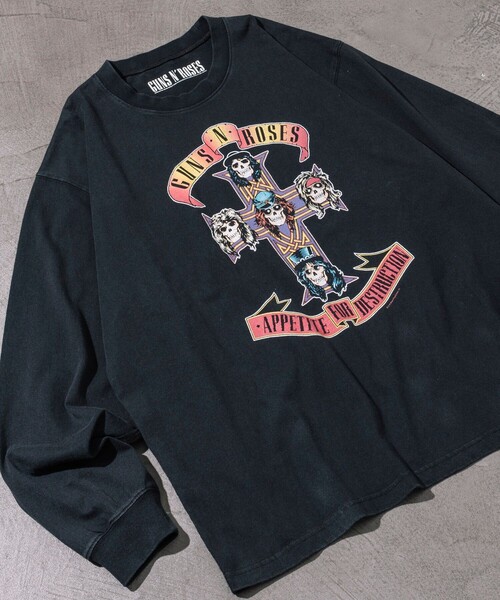 tシャツ 「EXCLUSIVE」GUNS N ROSES ガンズ アンド ローゼス フロントプリント ロングスリーブ Tシャツ メンズ レディース | FREAK'S STORE | 15