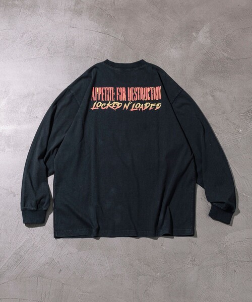 tシャツ 「EXCLUSIVE」GUNS N ROSES ガンズ アンド ローゼス フロントプリント ロングスリーブ Tシャツ メンズ レディース | FREAK'S STORE | 16