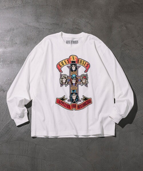 tシャツ 「EXCLUSIVE」GUNS N ROSES ガンズ アンド ローゼス フロントプリント ロングスリーブ Tシャツ メンズ レディース | FREAK'S STORE | 18