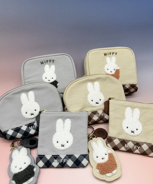 ポーチ miffy/ミッフィー　ダイアゴナルチェックシリーズ　ボックスポーチ レディース | Miffy | 13