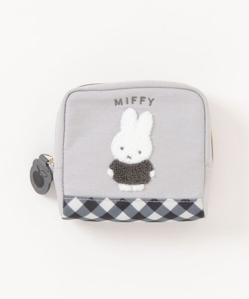 ポーチ miffy/ミッフィー　ダイアゴナルチェックシリーズ　ボックスポーチ レディース | Miffy | 17
