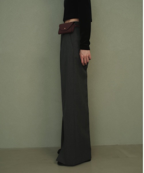 anuans（アニュアンス） スラックス パンツ センタースリット