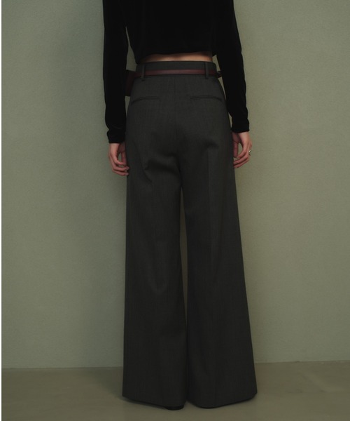 anuans（アニュアンス） スラックス パンツ センタースリット