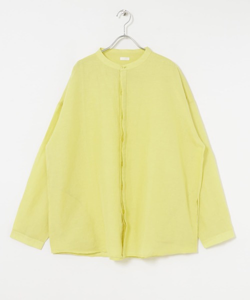 「SEEALL」 長袖シャツ 48 イエロー メンズ_画像7