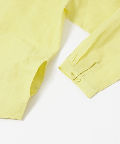 「SEEALL」 長袖シャツ 48 イエロー メンズ_画像9