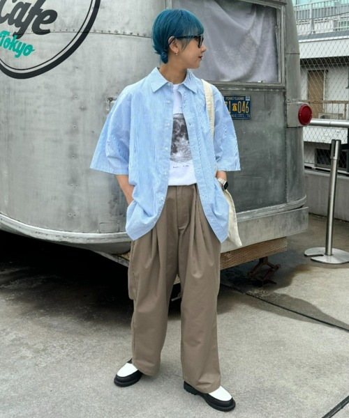 「CIAOPANIC TYPY」 半袖シャツ LARGE オフホワイト メンズ_画像5