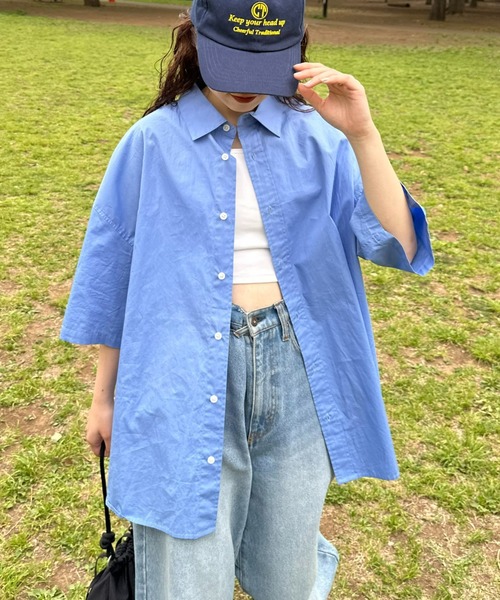 「CIAOPANIC TYPY」 半袖シャツ LARGE オフホワイト メンズ_画像9