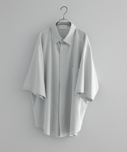 「remer」 半袖シャツ MEDIUM チャコールグレー メンズ_画像6