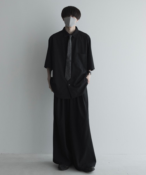 「remer」 半袖シャツ MEDIUM チャコールグレー メンズ_画像8