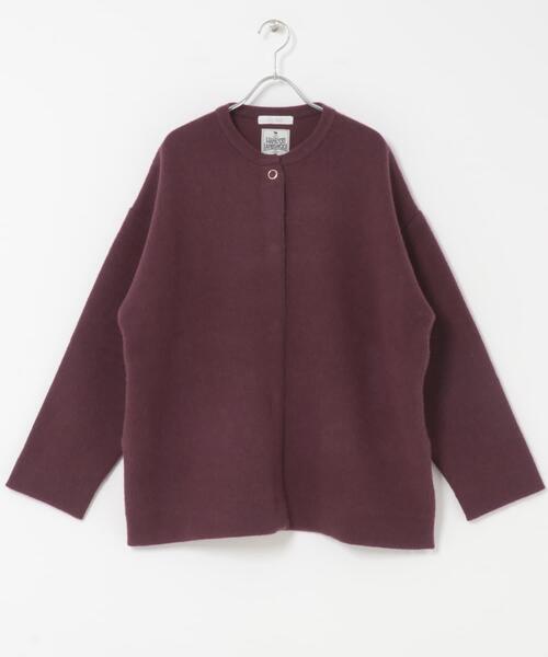 ROSSO ニットコート F 日本製 ウール混 ロング丈 ROSSO - URBAN 