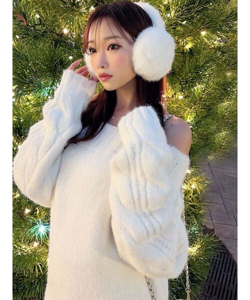 新品未使用♡ファーイヤーマフ♡ ファー フェイクファー エコファー イヤーマフラー イヤマフ イヤー