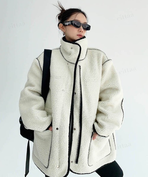 Dalfwin（ダールフィン） ムートンコート ボアコート 韓国ファッション