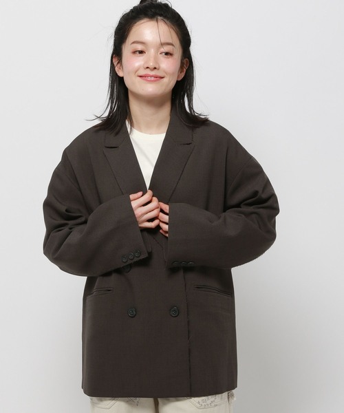 niko and…（ニコアンド） テーラードジャケット FREE グレー