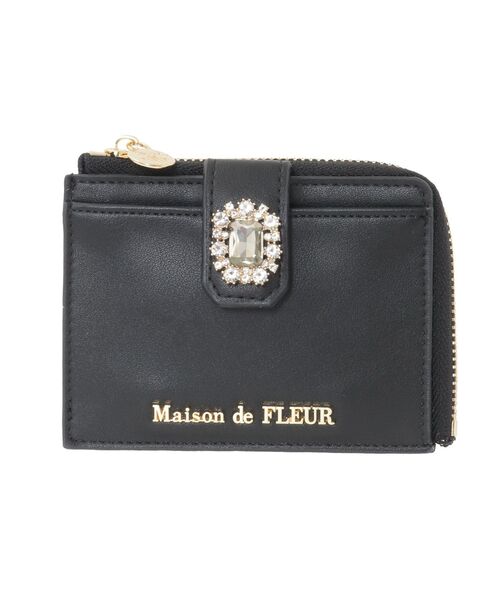 Maison de FLEUR（メゾンドフルール） パスケース 配色ビジュー