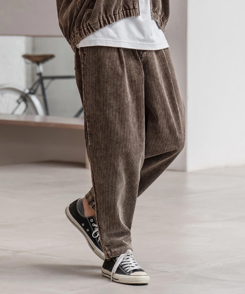 CAMBIO（カンビオ） パンツ mp14288-フェード加工コーデュロイバルーン
