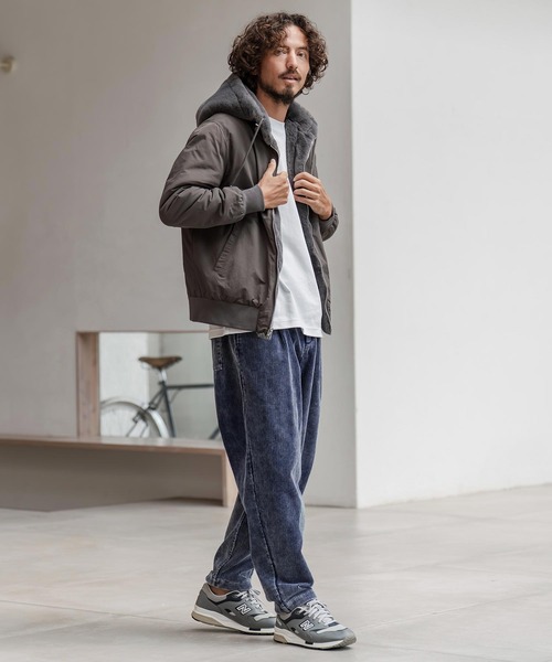 CAMBIO（カンビオ） パンツ mp14288-フェード加工コーデュロイバルーン