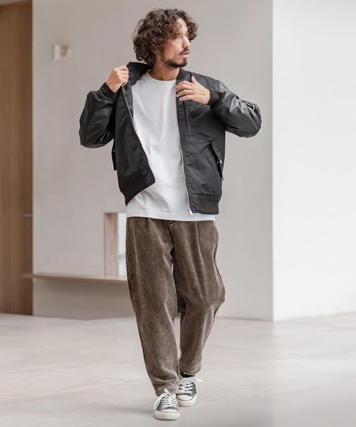 CAMBIO（カンビオ） パンツ mp14288-フェード加工コーデュロイバルーン