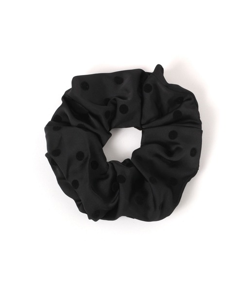 LAKOLE（ラコレ） シュシュ フロッキードットサテンシュシュ / 600734