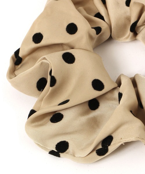 LAKOLE（ラコレ） シュシュ フロッキードットサテンシュシュ / 600734