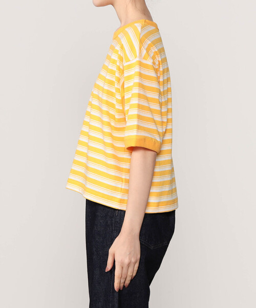 「Bshop」 半袖Tシャツ F イエロー系その他 レディース_画像3