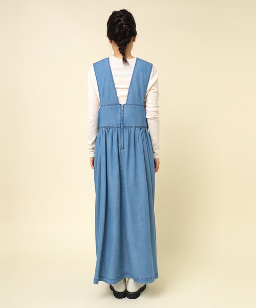 「RNA-N」 サロペットスカート SMALL ダークインディゴブルー レディース_画像9