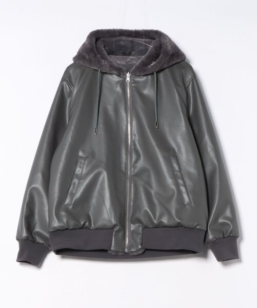 MMMM ブルゾン アウター MMMM/リバーシブルフェイクレザーファー