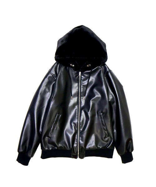 MMMM ブルゾン アウター MMMM/リバーシブルフェイクレザーファー