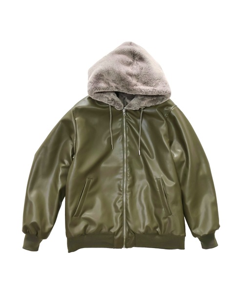 MMMM ブルゾン アウター MMMM/リバーシブルフェイクレザーファー