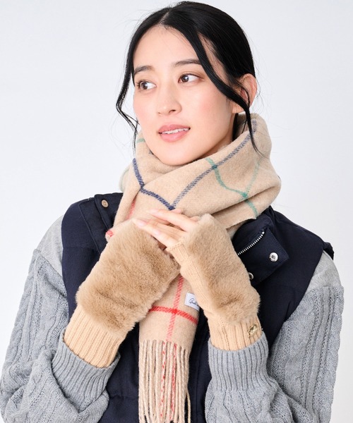 Arnold Palmer（アーノルドパーマー） 手袋 フェイクファー フィンガー