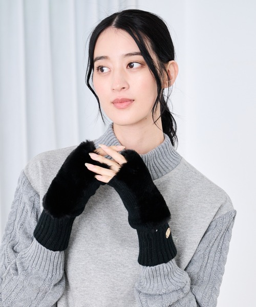 Arnold Palmer（アーノルドパーマー） 手袋 フェイクファー フィンガー