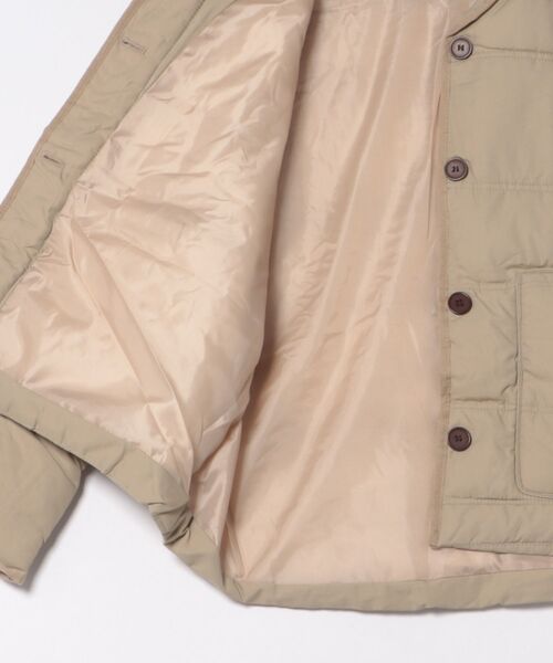 BLANC FICELLE ダウンコート ダウンジャケット 襟コーデ 中綿