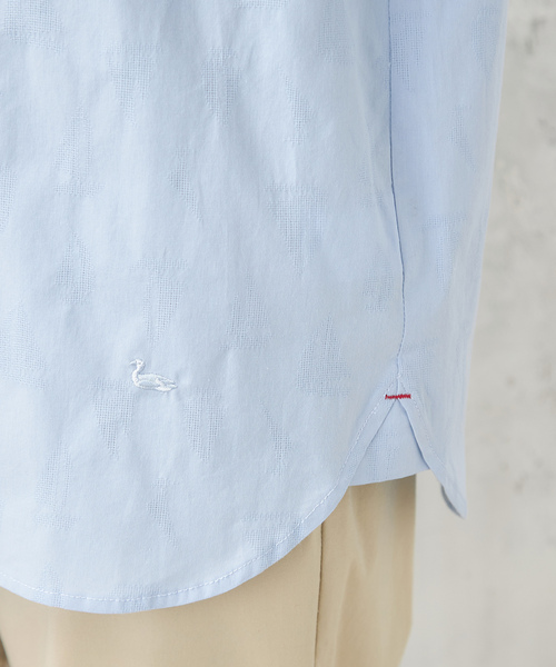 「DECOY SINCE 1981」 7分袖シャツ 9号 サックスブルー レディース_画像7