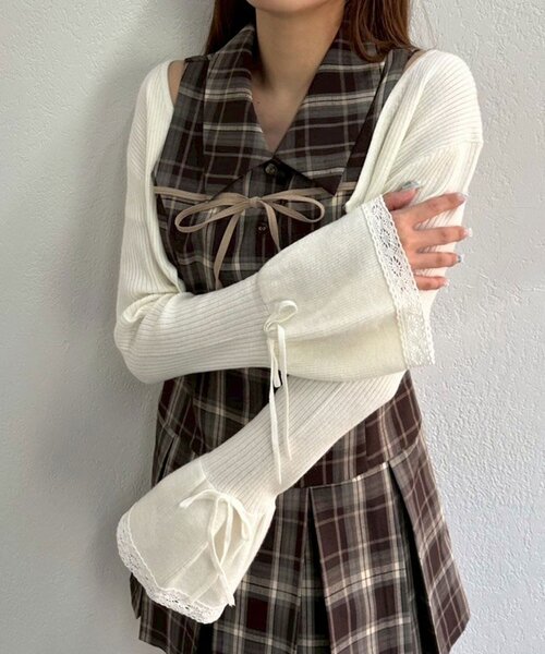 「OLIVE des OLIVE」 ボレロ FREE トップグレー レディース_画像8