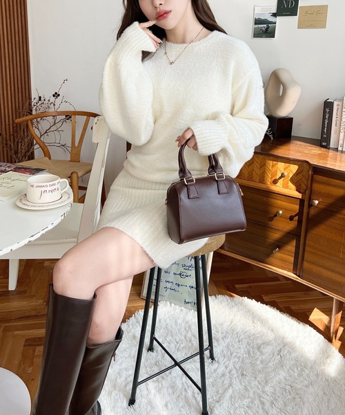 moment+ ニットワンピース M ブラック レディース : ZOZOTOWN Yahoo!店