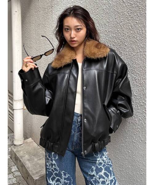 MURUA アウター MIXフェイクファーブルゾン[品番：MKSW0066711]｜MURUA（ムルーア）の