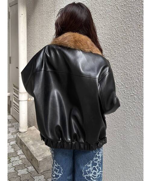 murua フェイクレザージャケット MURUA（ムルーア） レザージャケット ライダース 「WEB限定