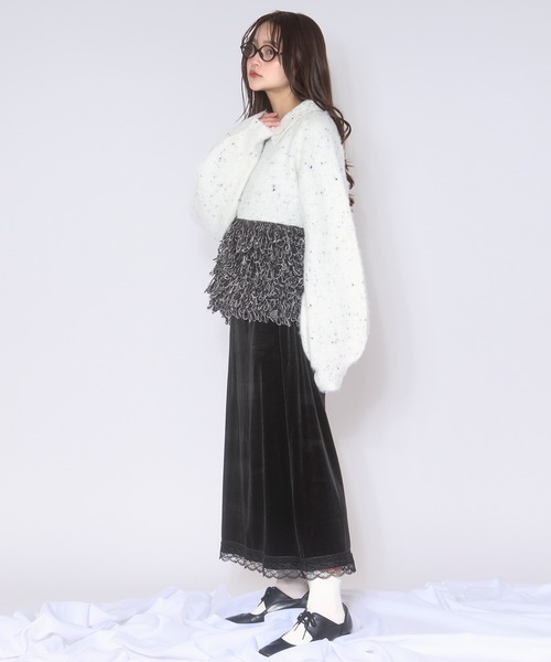 loin nuit ニット セーター loop knit polo / ループニットポロ